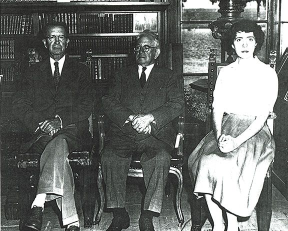 Date Unknown, The Milane Theater was sold to Frank (pictured center) and his wife Stella in 1933. Here he is with family members. Courtesy of the Sanford History Museum.